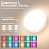 Battery Operated Wall Sconces Set of 2,3000mAh Battery Rechargeable Wall Sconce RGB 3 Colors Temperature Dimmable,Battery Operated Wall Lights with Remote Wall Lamp has 15 Static Colors