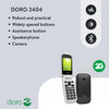 2404 2G Dual SIM Unlocked Basic Mobile Phone for Seniors with Large Colour Display, Big Buttons and Emergency Button (Black) [UK and Irish Version]