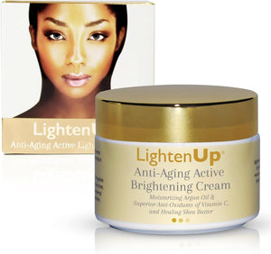 Lightenup Anti-Aging Skin Brightening Cream | 4.4 fl oz / 100 ml | Dark Spots Corrector for Face & Body