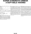 Super Strength Omega 3 Softgels, 3000 mg per Serving, 990 mg EPA & 660 mg DHA per Serving, Pack of 270, 3 Month Supply, Packaging May Vary