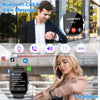 Smart Watch for Men Women Answer/Make Calls, 1.95" Curved Screen Smartwatch with Heart Rate Sleep Monitor, Fitness Watch with 110+ Sports Modes, IP68 Waterproof Fitness Tracker for iOS/Android, Black