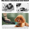 Dog Hair Dryer, 2800W Pet Grooming Hair Dryer, Stepless Speed Dog Blaster Dryer, High Velocity Dog Dryer Pet Dryer Blower with 4 Different Nozzles, Low Noise Hair Dryer for Dogs Cats (Black)