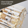 Crystal Ceiling Light - Easric Modern Ceiling Lights Living Room LED Ceiling Lighting Industrial Chandeliers Ceiling Lights for Bedroom Hallway Kitchen Bathroom,Warm Gold