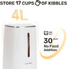 Automatic Cat Feeder, 4L Dog Feeders with Double Bowls, Support DIY Meals and Timed Control WiFi Cat Food Dispenser
