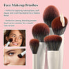 MUA Pro Makeup Brush Set 18 Pcs Professional Makeup Brushes Set Foundation Brush Concealer Brush Blush Brush Eyebrow Brush good present choice for Professional Makeup Artist(Beige)