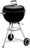 Classic Kettle Charcoal Grill, Ø 47cm Grill Area, BBQ Grill with Porcelain-Enamelled Lid & Bowl, Lid Thermometer, Tripod Stand & Wheels, Chromed Grill Grate - Black (1241304)