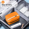 Travelling Toiletry Bag Portable Hanging Water-Resistant Wash Bag for Travelling, Business Trip, Camping (Orange/B)