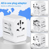 Worldwide Travel Adapter with USB C PD 30W Fast Charging, (3 USB C 2 USB-A) Universal Socket Dual 10A Fuses Surge Protection All In One International Adapter - EU UK US AU Plugs