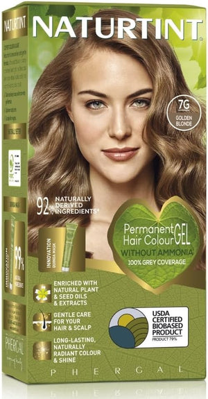 , Permanent Hair Colour Plant Enriched Ammonia Free, 7G Golden Blonde