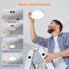 Bathroom Light, 3000K/4000K/6500K 3 Color Temperature, Waterproof IP54, Small, Round, Modern, Flush Ceiling Light for Bathroom, Kitchen, Bedroom, Hallway and More