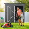 Luxurious  Dark Grey Garden Shed: Spacious, Waterproof, and Secure Storage Solution for Your Outdoor Essentials