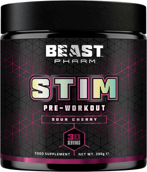 | Pre Workout Powder | Eddie Hall's STIM | 390g / 30 Servings | Sour Cherry