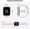 Smart Watches for Women Men Answer/Make Call, 1.8" Alexa Built-in Fitness Tracker, 24H Heart Rate, Blood Oxygen, Sleep, IP68 Waterproof, 100 Sport Mode Smartwatch for Android iOS Phone Gifts, Pink