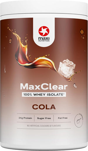 Maxclear Clear Whey Protein Cola, 100% Clear Whey Protein Isolate, 420g, protein powder with 24g protein per serving, refreshing, low in calories, without artificial flavors