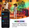 Horsetail Christmas Tree Lights Decorations with Ring Smart APP, 160LED 53ft Fairy Waterfall String Lights Outdoor & Indoor Strand Xmas Tree Multi Coloured Lights with Remote Control IP65 Waterproof