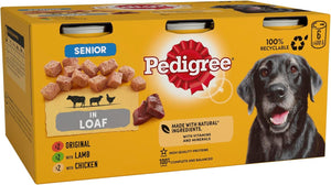 - Wet Dog Food - for Senior Dogs - Mixed Selection in Loaf - 6 x 400 g