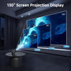 Mini Projector,  Projector WiFi6 and BT5.2, Portable Projektor 4K Support with Android 11.0, 180° Rotatable, Auto Keystone, 130″ Display and 50% Zoom,Outdoor Projector 2024 Upgrade, Steelgrey