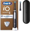 iO3 Electric Toothbrush, 2 Toothbrush Heads, Pressure Sensor, Toothbrush for Adults with Travel Case, Gift Ideas for Him/Her, Matt Black