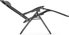Zero Gravity Chairs Set of 2 - Grey Reclining Sun Loungers for Garden - Textilene Folding Sunloungers with Detachable Head Pillow - Fold Away 2 Set Deck Chairs for Outdoor, Patio & Decking