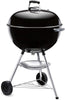 Bar-B-Kettle Charcoal Grill, Ø 57cm Grill Area, BBQ Grill with Porcelain-Enamelled Lid & Bowl, Tripod Stand & Wheels, Chromed Grill Grate - Black (1331004)