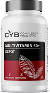 Multivitamin 50+ Over 50 Multivitamins for Men and Women - 120 Vegetarian Tablets 4 Month Supply - Complete Your Body