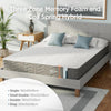 Sleep King Size Three Zone Memory Foam and Coil Spring Hybrid Mattress , Size 150 x 200cm , White