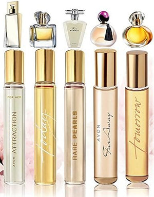 Pocket spray set eau de parfum, floral, long-lasting 5 x 10ml pieces - Lucky Dip.