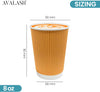 ® - Takeaway Coffee Cups with Lids [50 Cups - 8oz] Takeaway Cups for Hot Liquids