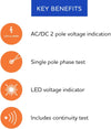 VT12 Two Pole Voltage and Continuity Tester, Yellow