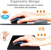 Mouse Pad Leather Wrist Rest Support, Ergonomic Memory Foam Mouse Wrist Rest Pad with Non-Slip Rubber Base, Durable & Comfortable Mousepad for Computer Pain Relief at Home, Office, Work Travel, Grey