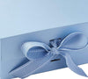 Premium Presentation Gift Box Pale Blue Boxes with Changeable Ribbon- Rigid Luxury Quality A5 Deep Reusable Box