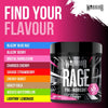 Rage - Pre-workout Powder - 392g - Energy Drink Supplement with Vitamin C, Beta Alanine and Creatine Gluconate - 45 Servings (Blazin' Berry)