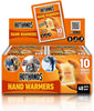 Hand Warmers - 40 pairs - 10 hours of heat - Air activated - Ready to use, 8368342