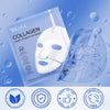 Bio Collagen Face Mask, Intense Hydration, Soothing & Hydrating Overnight Hydrogel Mask, Reduce Fine Lines & Wrinkles, Pore Minimizing, Elasticity Improvement, Anti Aging and Rejuvinating Sheets 12pcs