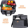 Soft Cooler Bag with Hard Liner, Large Insulated Picnic Lunch Bag Box Soft-Sided Cooling Bag for Camping/BBQ/Family Outdoor Activities