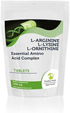 L-Arginine L-Lysine L-Ornithine Essential Amino Acid Complex 1400mg Health Food Bodybuilder Gym Supplement Vitamins 7(Sample Pack) Tablets Pills Dynamic Fat Burner Nutrition Vitamins