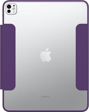 Symmetry Folio Case for iPad Pro 13" (2024), Shockproof, Drop proof, Slim Protective Folio Case, Tested to Military Standard, Purple, Non-Retail Packaging