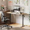 Standing Desk Height Adjustable Electric Desk, 120 * 60cm Stand up Table, Sit Stand Home Office Desk with Splice Board, Vintage Brown