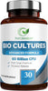 60 Billion CFU Bio Cultures Probiotics with Prebiotics 30 Capsules Multi Strain Advanced Formula for Men and Women by