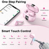 Wireless Earbuds, Bluetooth 5.3 Headphones NEW Wireless Headphones with 4 ENC Mic, 56H Bluetooth Earphones in Ear Noise Cancelling Deep Bass, Mini Ear Buds Bluetooth Earbuds IP7 Waterproof LED Display