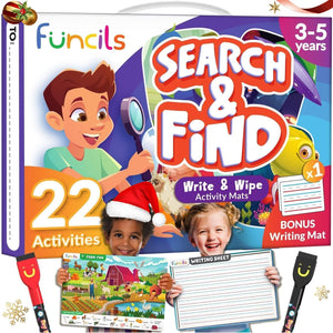 Preschool Learning Activities - Search and Find for Children, Perfect for Kids, Craft Set for toddlers, Spot it Games, Gifts for Girls and Boys, Educational Toys for Age 3, 4, 5, 6 Year Olds