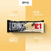 Crunch Mini (Snacksize) – Protein Bars – 9g+ Protein Per Bar – Low Carb, Low Sugar Snack – 24 Pack x 32g (White Chocolate)