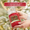 Scented Candle, Red Apple Wreath Large Jar Candle, Long Burning Candles: up to 150 Hours, Perfect Christmas Gifts for Women