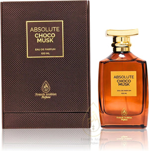 Absolute Choco Musk Perfume 100ml Eau De Parfum - Long Lasting Arabic Perfume - Sweet Musky Caramel Vanilla Perfume for Women and Men