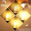 E14 LED Candle Bulbs Dimmable 4W, 40W Equivalent, Soft Warm White 2700K, 400lm, Small Edison Screw SES Chandelier Bulbs, C35 Vintage Filament Energy Saving Candelabra Bulb, 5Pack