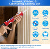 Drip-Free Caulking Gun Ratchet Rod Caulk Gun Applicator 15:1 Thrust Ratio Labor-Saving Lightweight Nylon Frame Cartridge Gun for 10oz/300ml Standard Caulk Tubes with Silicone Finishing Tools