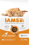 Complete Dry Cat Food for Adult 1+ Cats with Chicken 10 kg