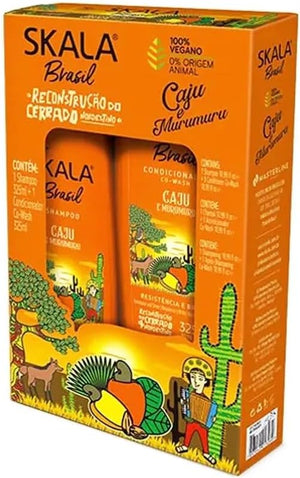 Deep Moisturizing & Nourishing - Shampoo & Conditioner Pack - Caju E Murumuru -  - 325ml Each - Natural Ingredients