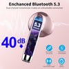 Wireless Earbuds, Bluetooth 5.3 Headphones NEW Wireless Headphones with 4 ENC Mic, 56H Bluetooth Earphones in Ear Noise Cancelling Deep Bass, Mini Ear Buds Bluetooth Earbuds IP7 Waterproof LED Display