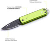 Pocket Knife, 1.75" Survival Stainless Steel Folding Knives UK Legal Sprint Cactus Green Finish, Stylish High Performance, Non Locking EDC Blade, Portable for Camping Hiking
